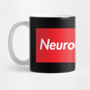 Simple Neurodiversity On Red Background Mug